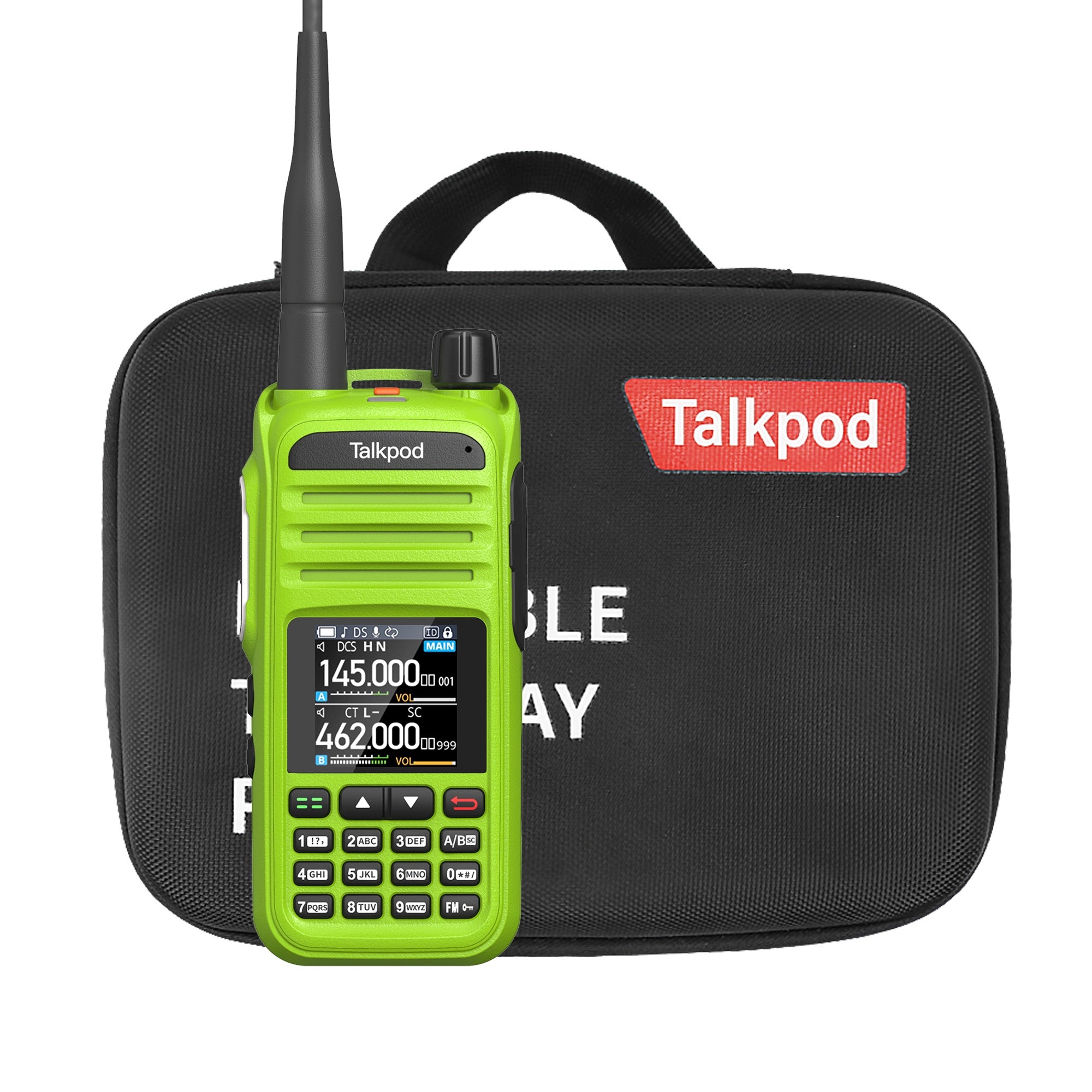 Talkpod® A36plus MAX 2M/70CM Amateur Radio with Eva Storage Holder - Suitcase Multifunction Handheld Travel