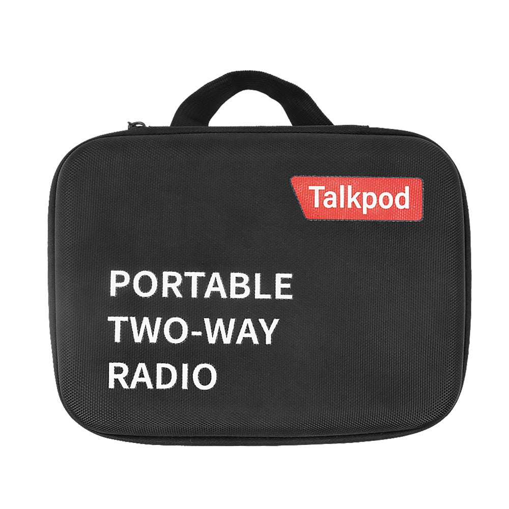 Ham radio / GMRS radio Case Holder for A36plus/A36SE, Walkie Talkie Hard Storage Carrying Box for Rechargeable Batteries, Charger and Headset, Black (Bag Only)