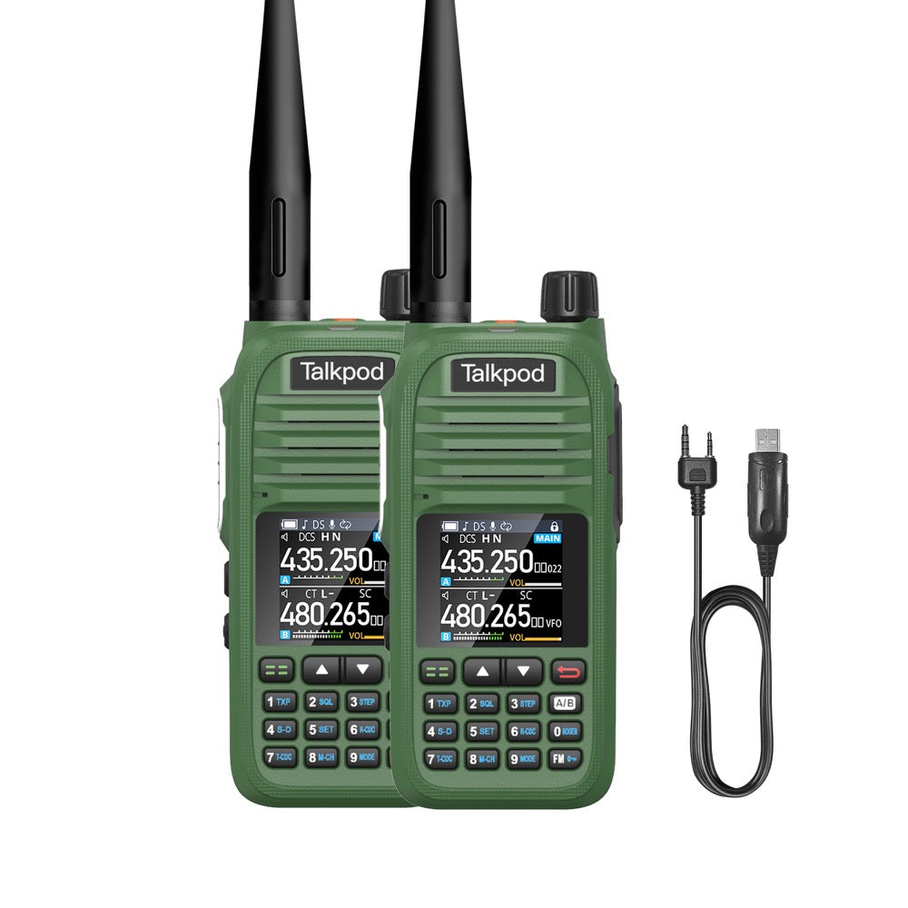 Talkpod® A36SE (Twin Pack) UHF/VHF Airband FM/AM Broadcast Portable Receiver