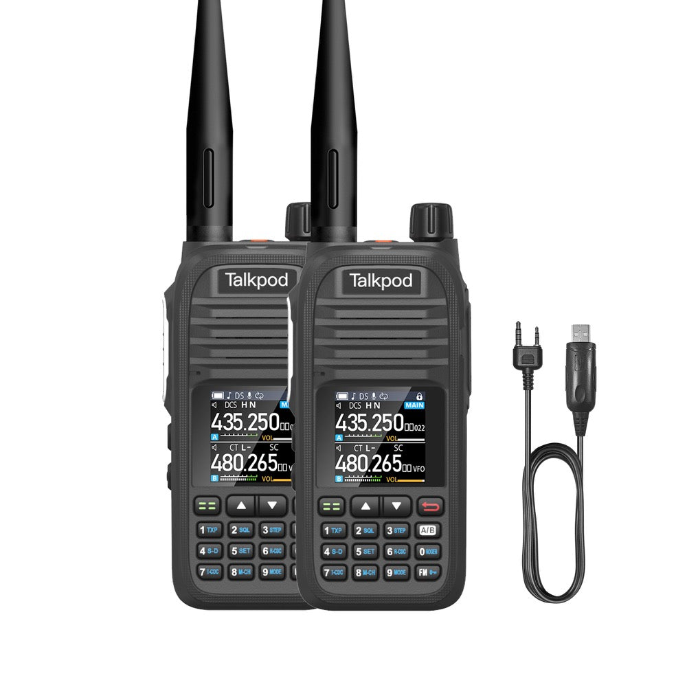 Talkpod® A36SE (Twin Pack) UHF/VHF Airband FM/AM Broadcast Portable Receiver